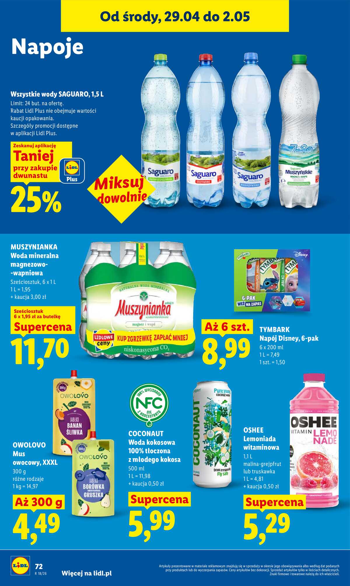 Leták Lidl Polsko 29.4.-2.5.2026 - Zpravodaj platný od 29.04 do 2.05 strana 72