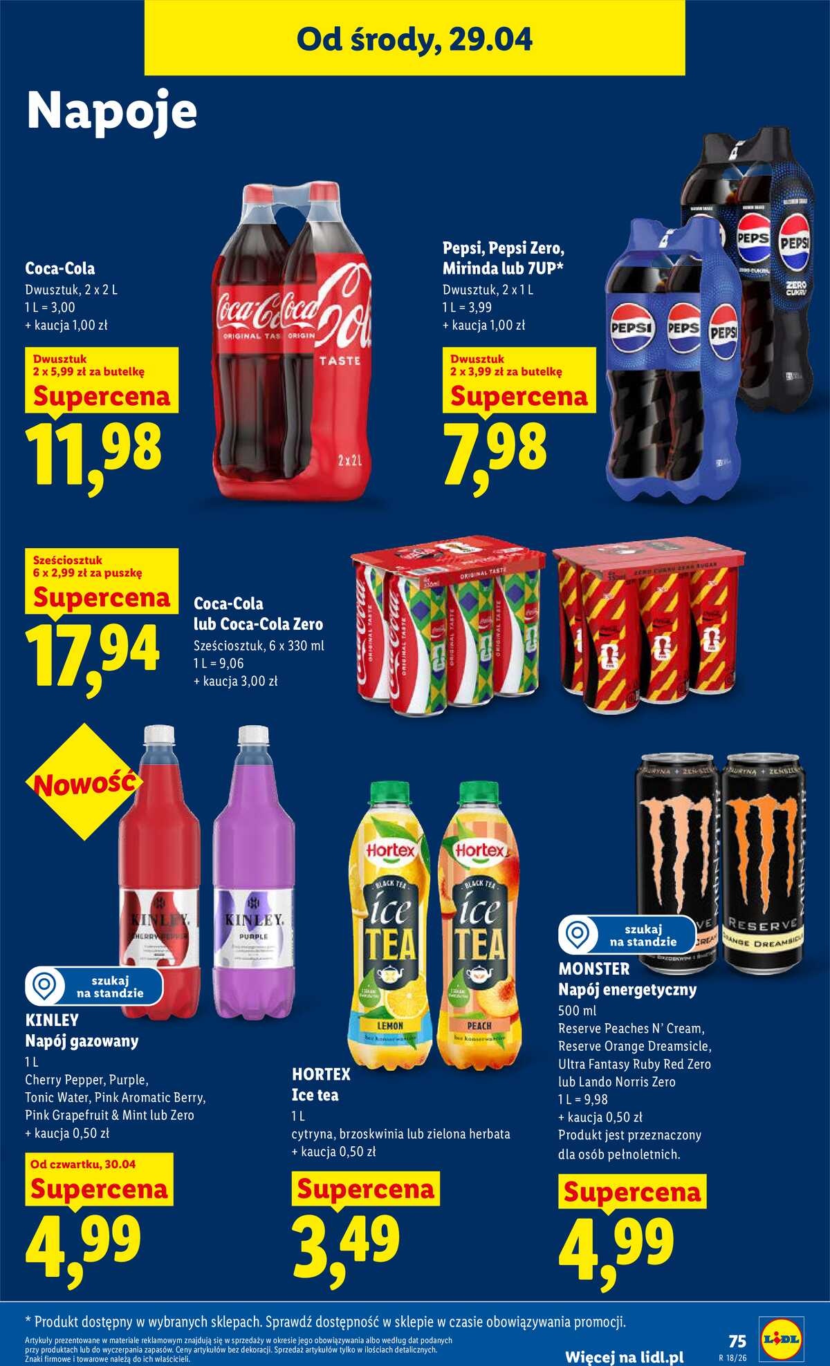 Leták Lidl Polsko 29.4.-2.5.2026 - Zpravodaj platný od 29.04 do 2.05 strana 75