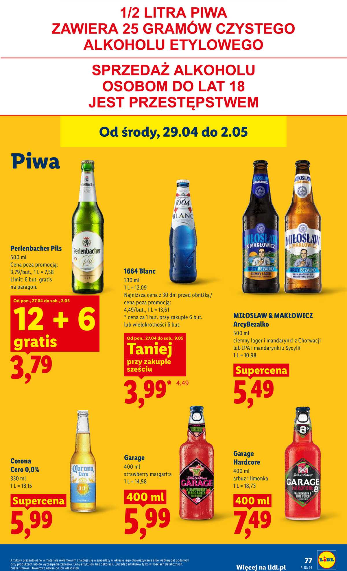 Leták Lidl Polsko 29.4.-2.5.2026 - Zpravodaj platný od 29.04 do 2.05 strana 79