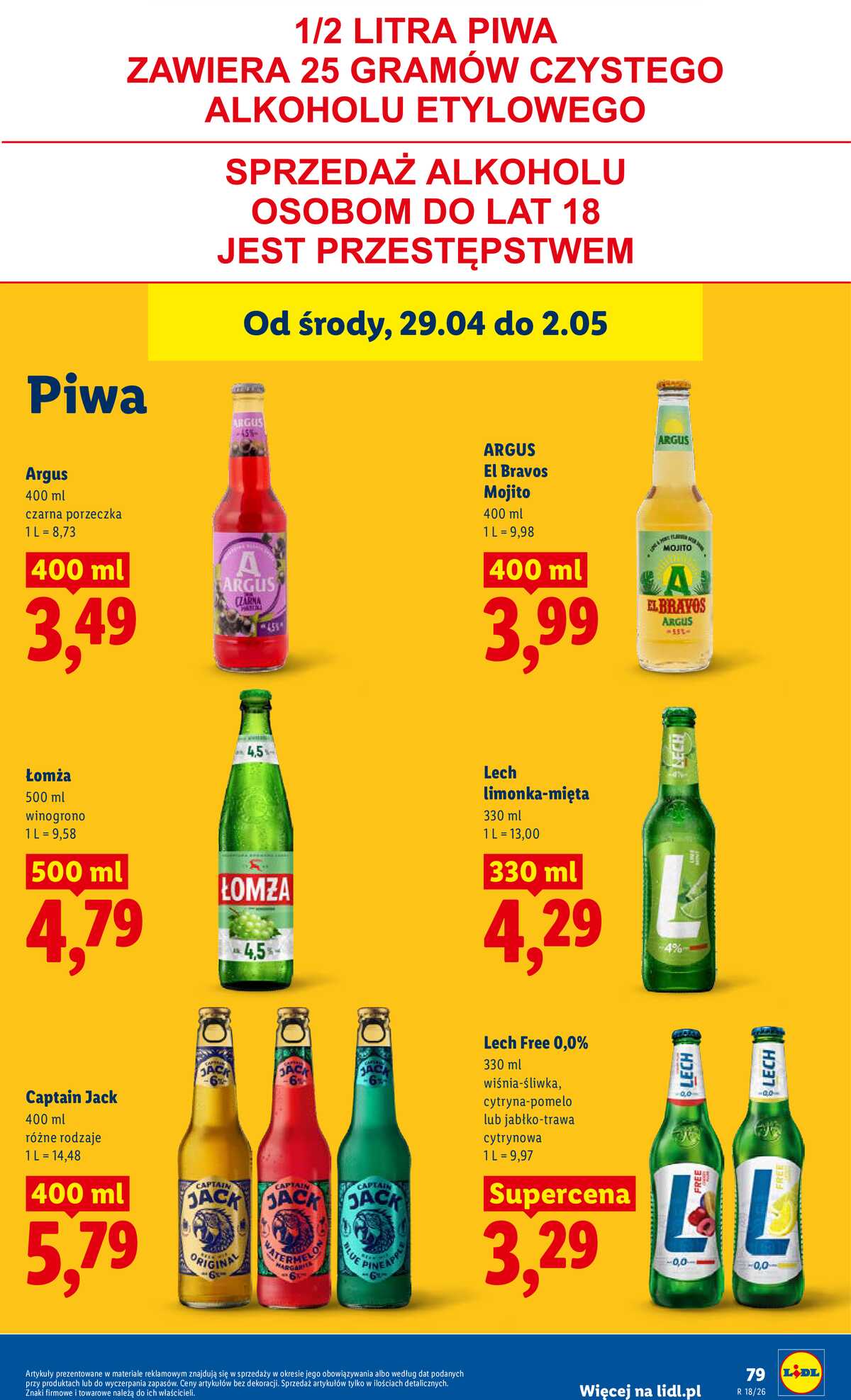 Leták Lidl Polsko 29.4.-2.5.2026 - Zpravodaj platný od 29.04 do 2.05 strana 81