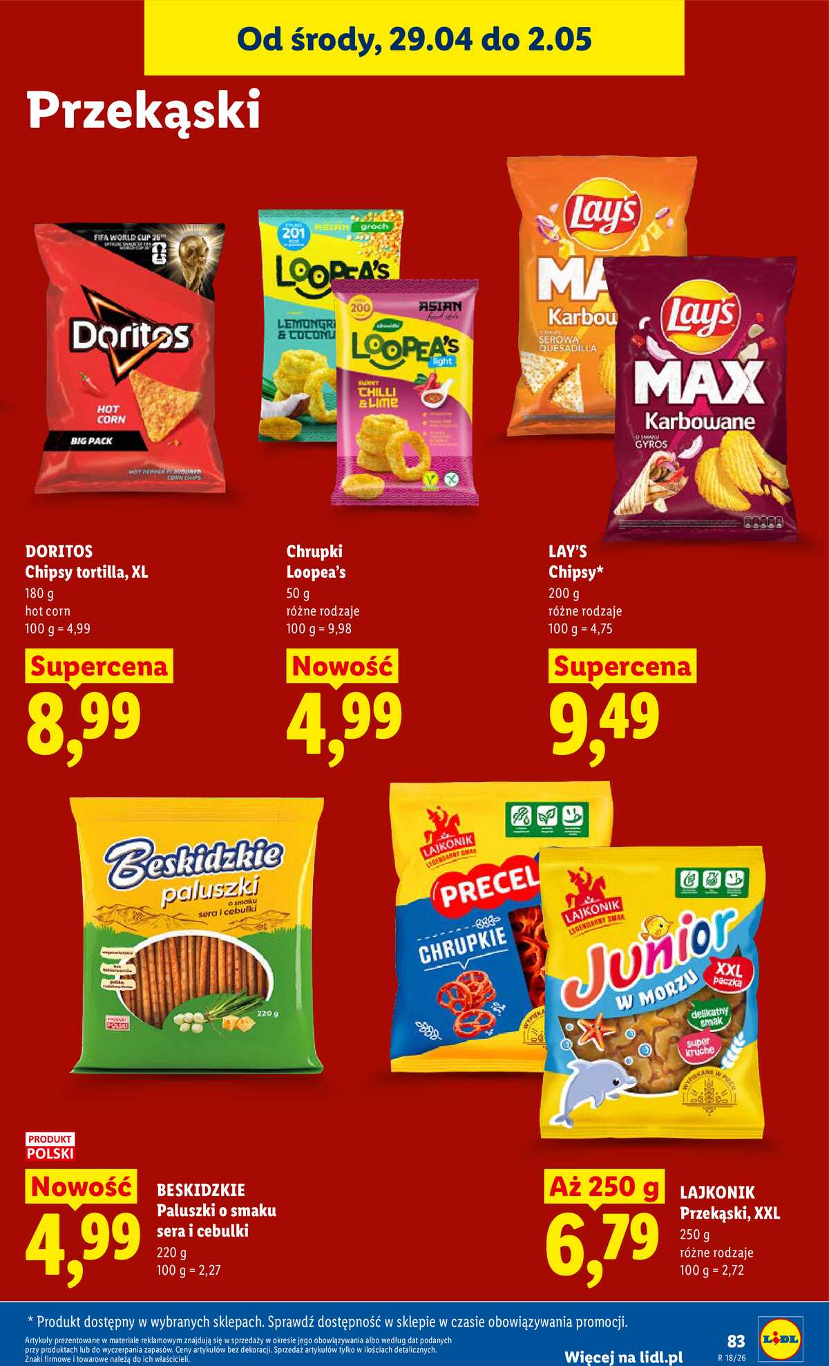 Leták Lidl Polsko 29.4.-2.5.2026 - Zpravodaj platný od 29.04 do 2.05 strana 85