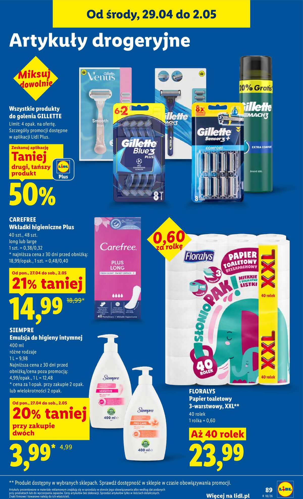 Leták Lidl Polsko 29.4.-2.5.2026 - Zpravodaj platný od 29.04 do 2.05 strana 93