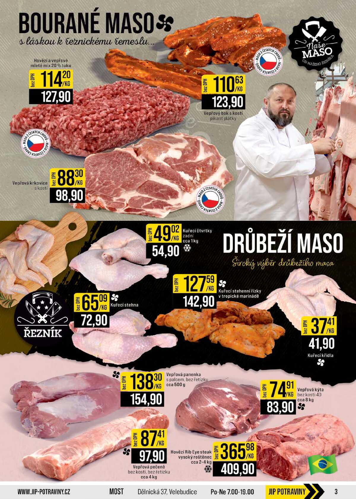 JIP Cash & Carry Brno, Praha, Ostrava, Jilemnice, Pardubice, Ostrava, Karlovy Vary, Olomouc a Zlín od 29.4. do 5.5.2026 strana 3