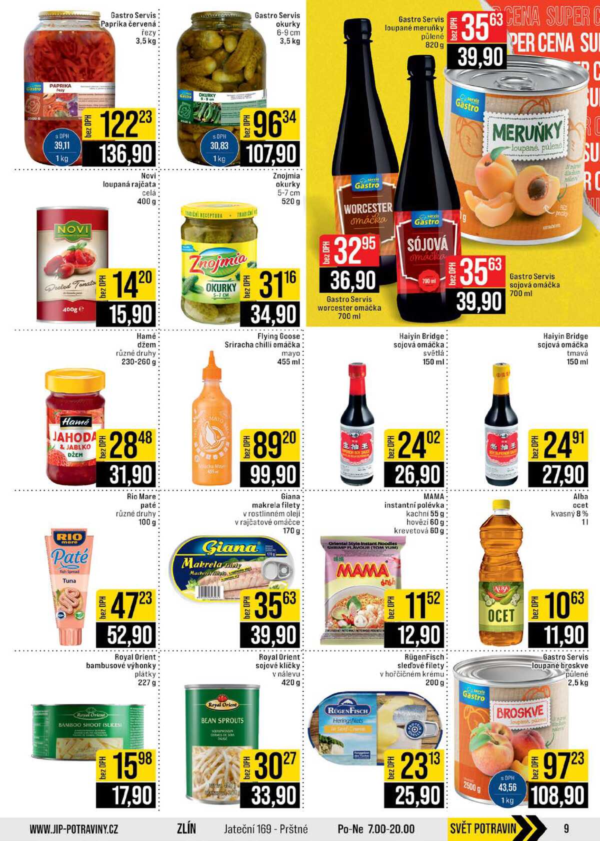 JIP Cash & Carry Brno, Praha, Ostrava, Jilemnice, Pardubice, Ostrava, Karlovy Vary, Olomouc a Zlín od 29.4. do 5.5.2026 strana 9