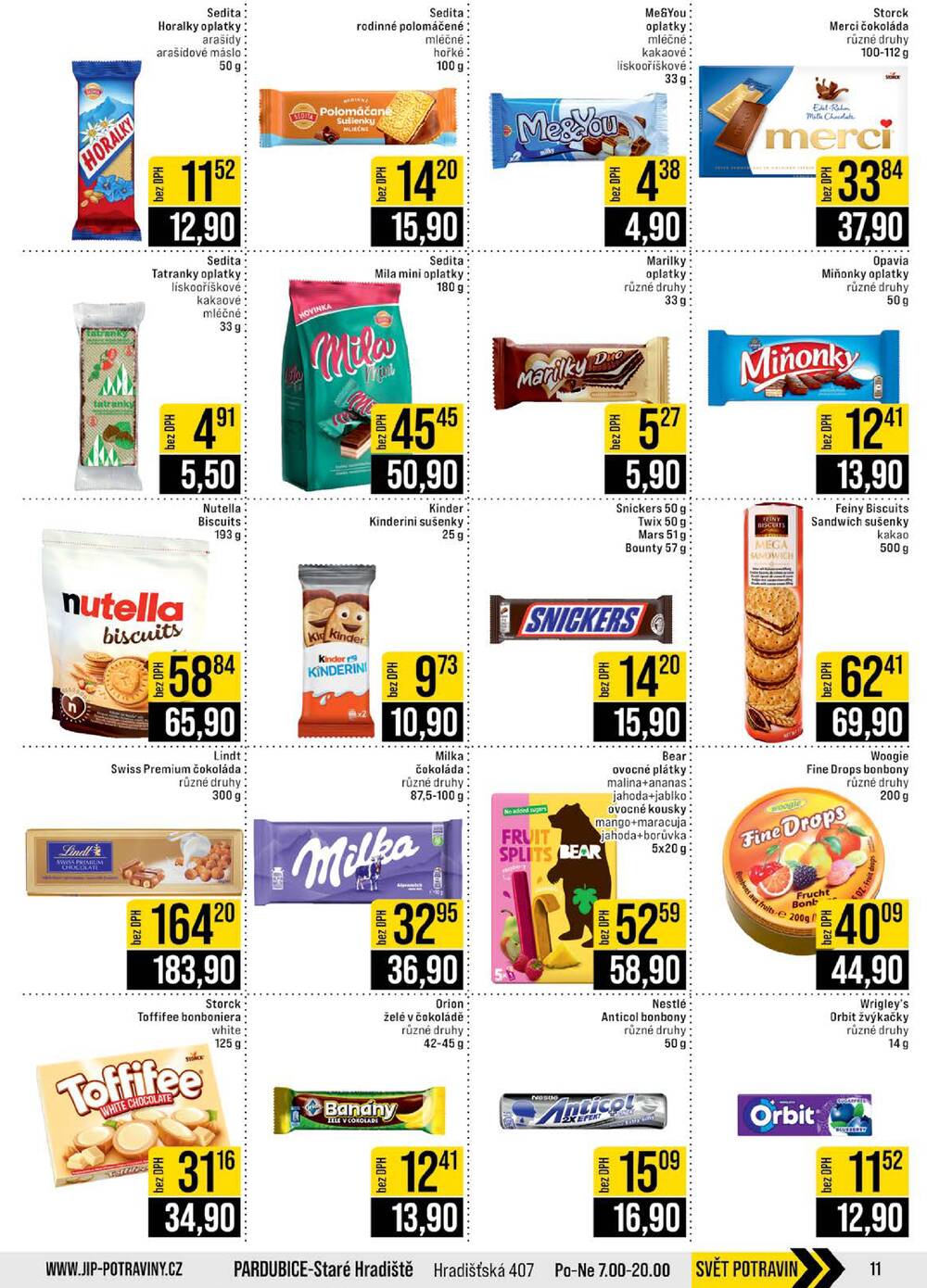 JIP Cash & Carry Brno, Praha, Ostrava, Jilemnice, Pardubice, Ostrava, Karlovy Vary, Olomouc a Zlín od 29.4. do 5.5.2026