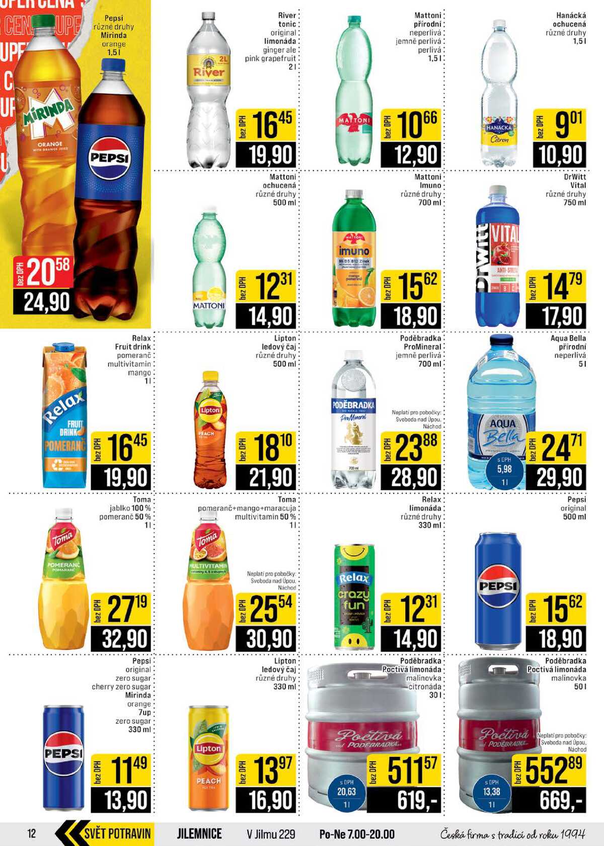 JIP Cash & Carry České Budějovice, Most, Náchod, Polička, Sušice a Svoboda nad Úpou od 29.4. do 5.5.2026 strana 12