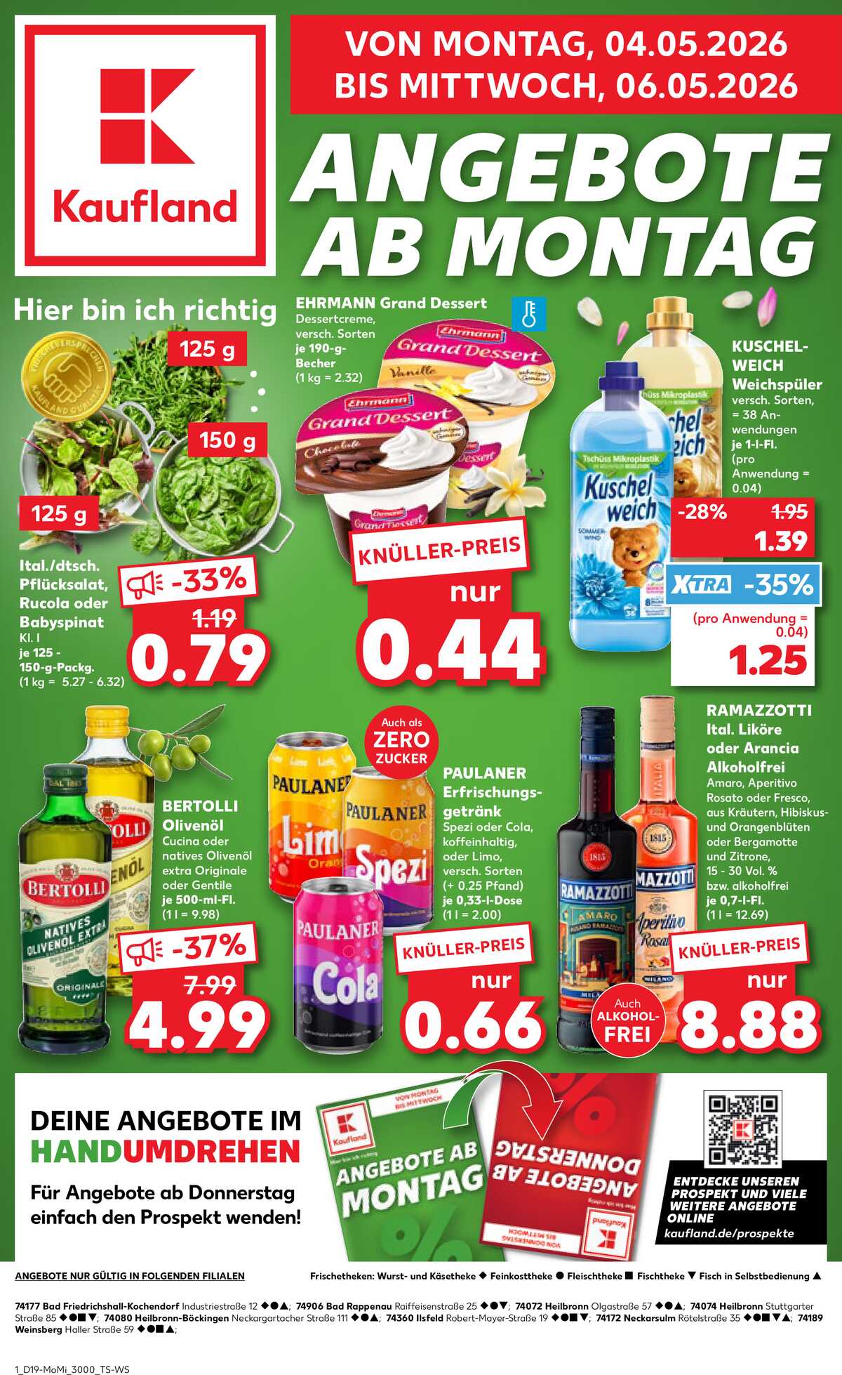 Leták Kaufland Německo 4.5.-6.5.2026 strana 1