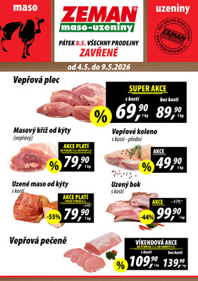 leták ZEMAN maso-uzeniny