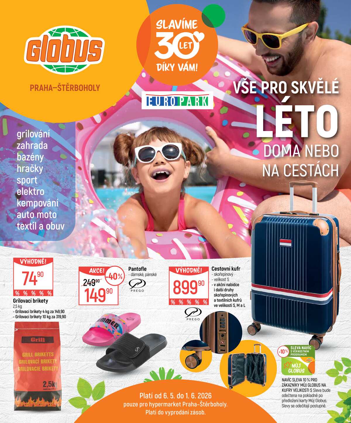 Akční leták Globus 6.5. - 1.6.2026 - Globus Praha - Štěrboholy strana 1