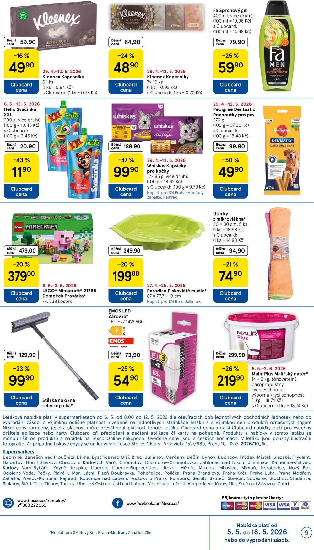 Tesco supermarkety od 6.5. do 12.5.2026