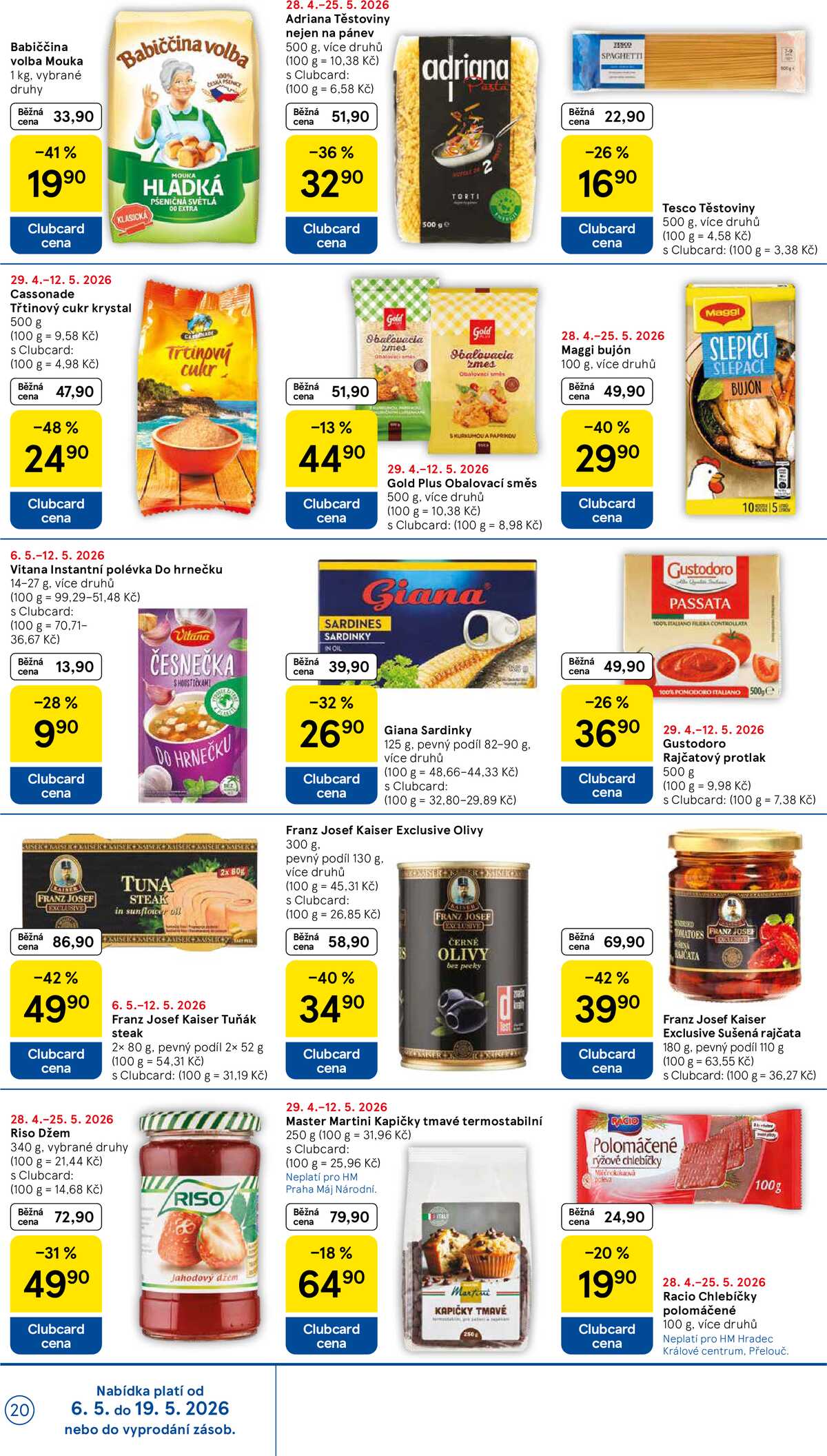 Tesco malé hypermarkety od 6.5. do 12.5.2026 strana 20