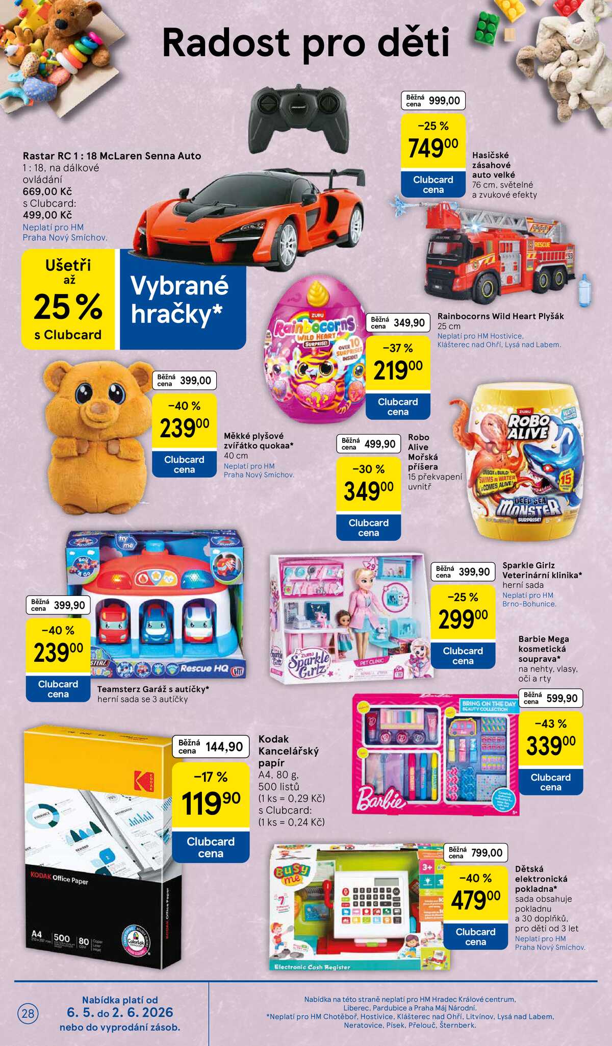 Tesco malé hypermarkety od 6.5. do 12.5.2026 strana 28