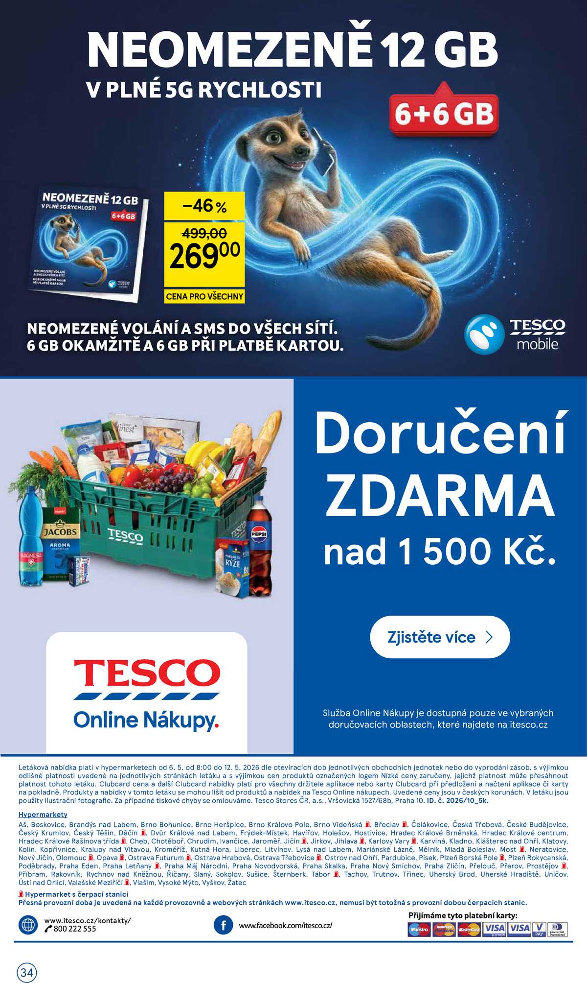 Tesco malé hypermarkety od 6.5. do 12.5.2026 strana 34