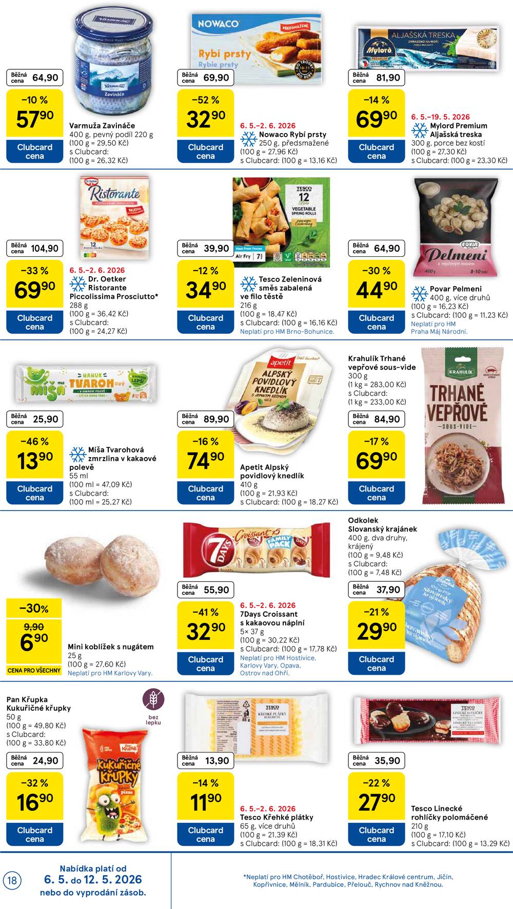 Tesco malé hypermarkety od 6.5. do 12.5.2026