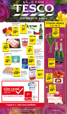 Tesco malé hypermarkety od 6.5. do 12.5.2026