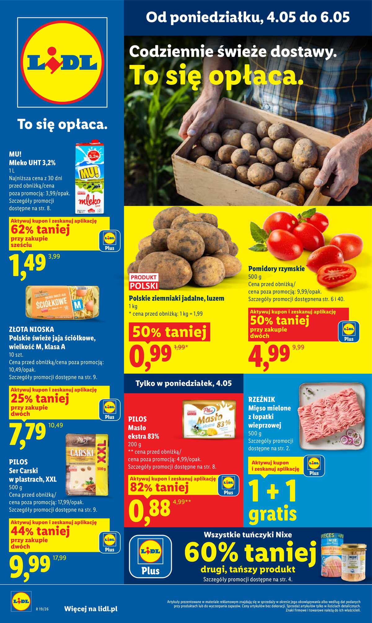 Leták Lidl Polsko 4.5.-6.5.2026 - Zpravodaj platný od 04.05 do 06.05 strana 1