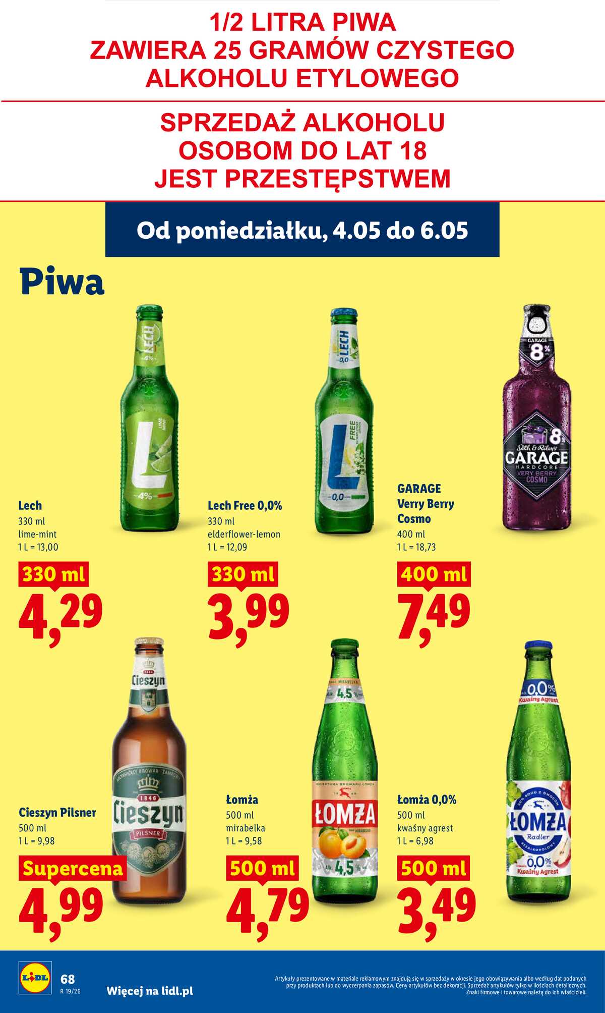 Leták Lidl Polsko 4.5.-6.5.2026 - Zpravodaj platný od 04.05 do 06.05 strana 74