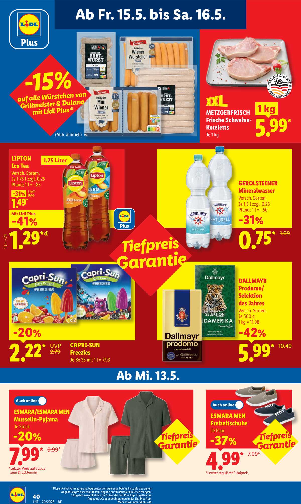 Leták Lidl Německo 11.5.-16.5.2026 strana 72