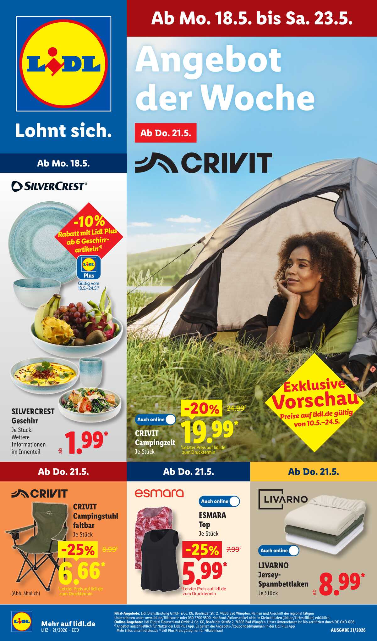 Leták Lidl Německo 18.5.-23.5.2026 strana 1