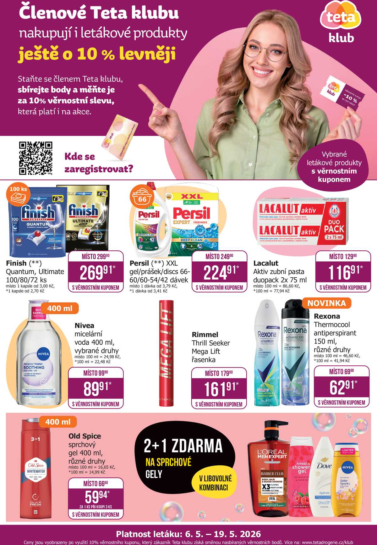 Teta drogerie Teta klub od 6.5. do 19.5.2026 strana 1