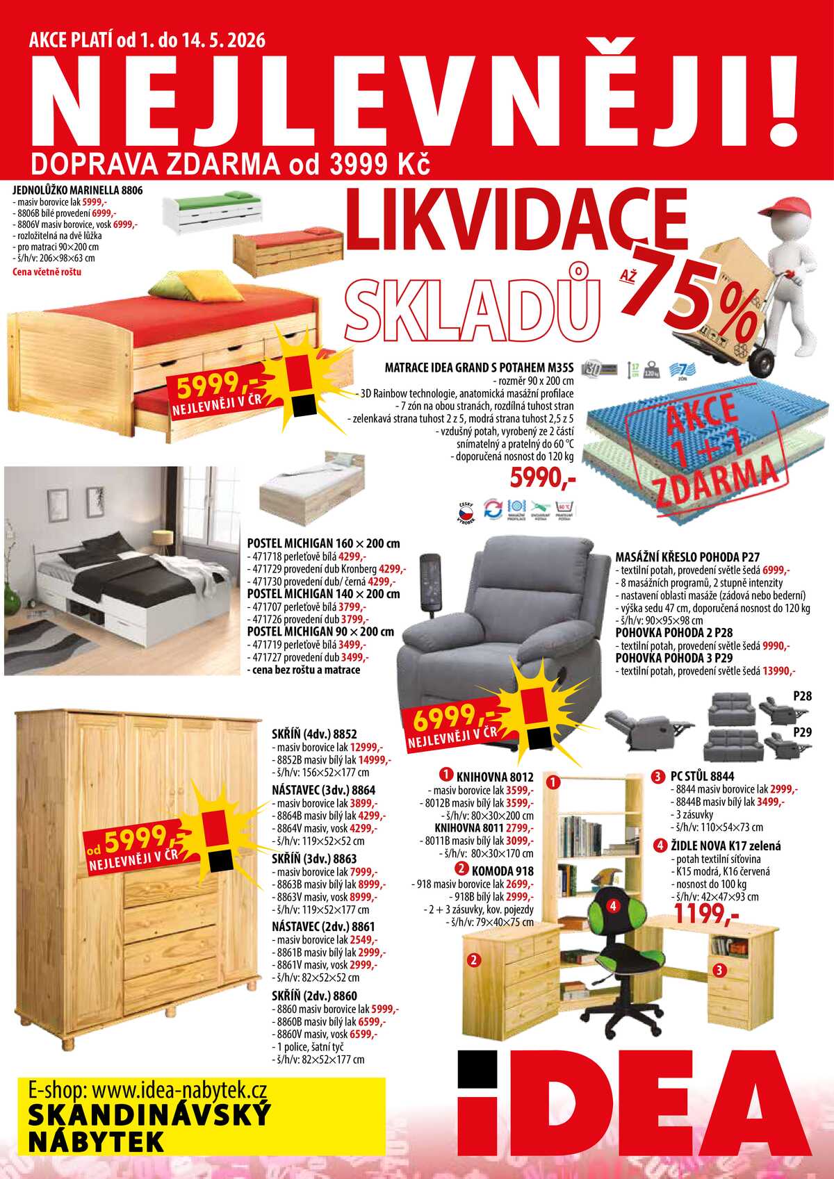 IDEA nábytek od 1.5. do 14.5.2026 strana 1