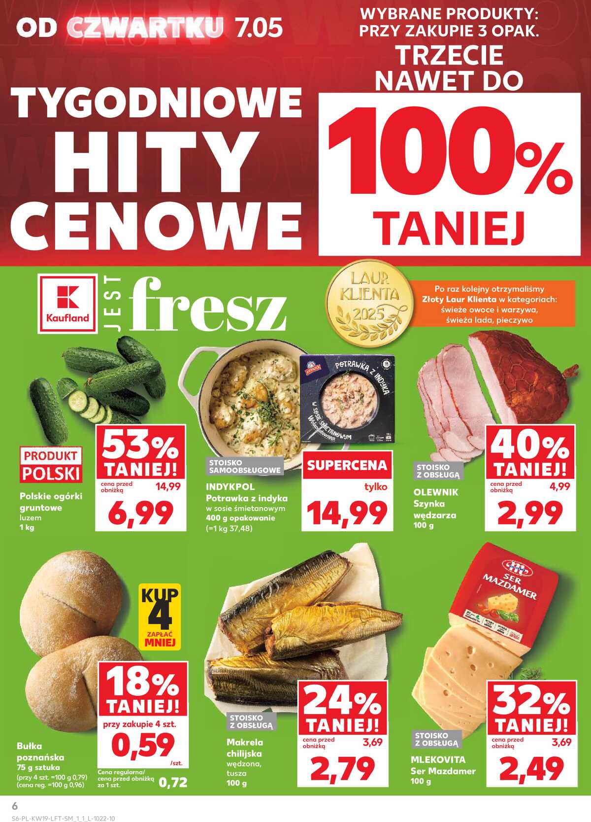 Leták Kaufland Polsko 7.5.-13.5.2026 - Noviny týdne strana 6