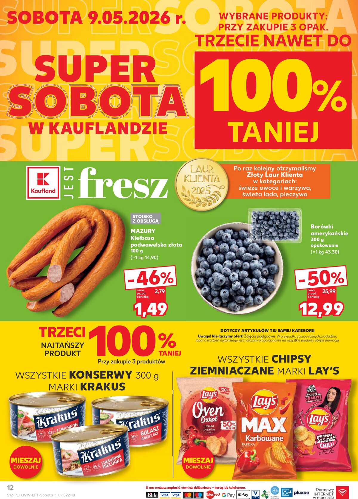 Leták Kaufland Polsko 7.5.-13.5.2026 - Noviny týdne strana 12