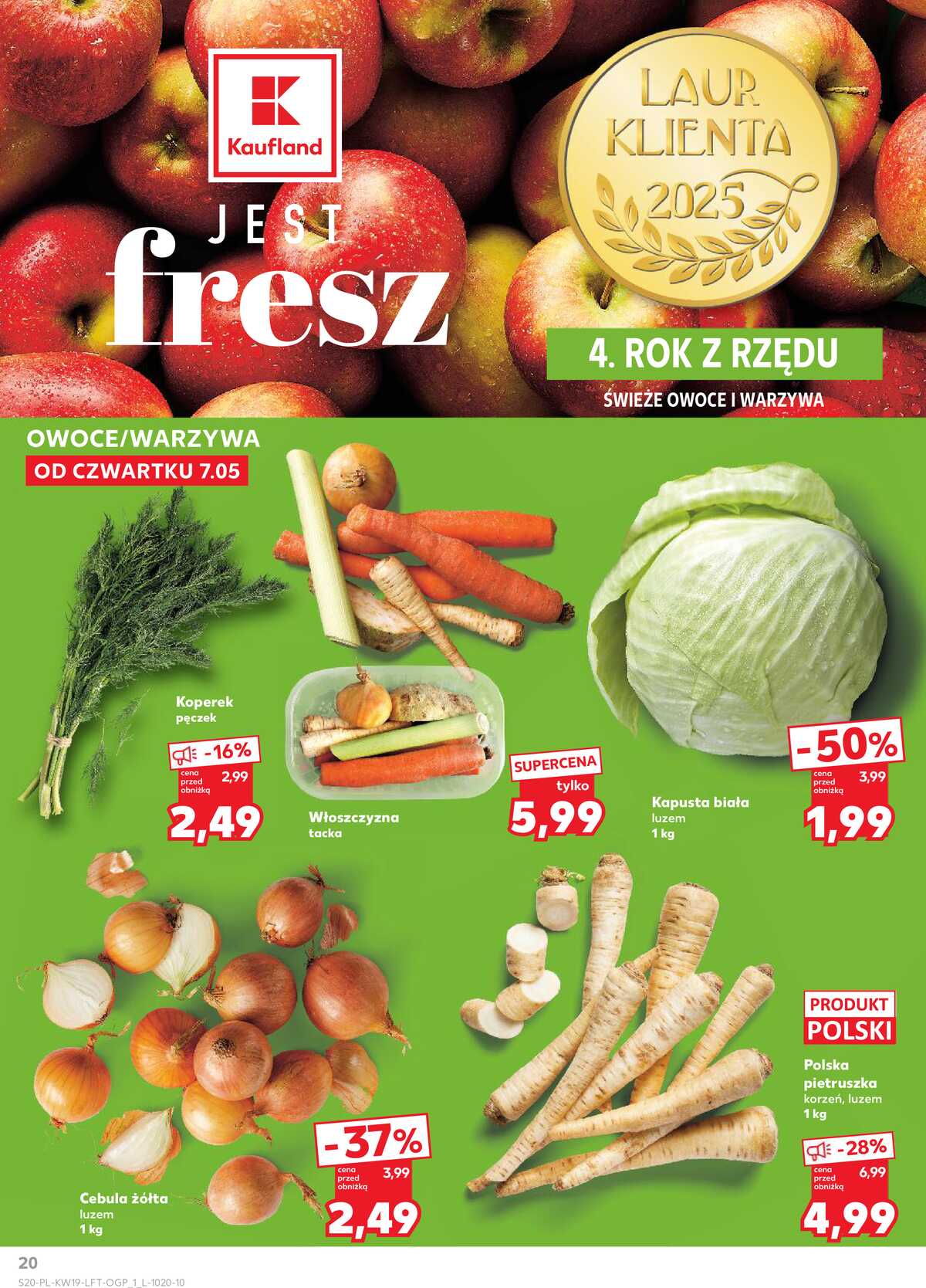 Leták Kaufland Polsko 7.5.-13.5.2026 - Noviny týdne strana 20