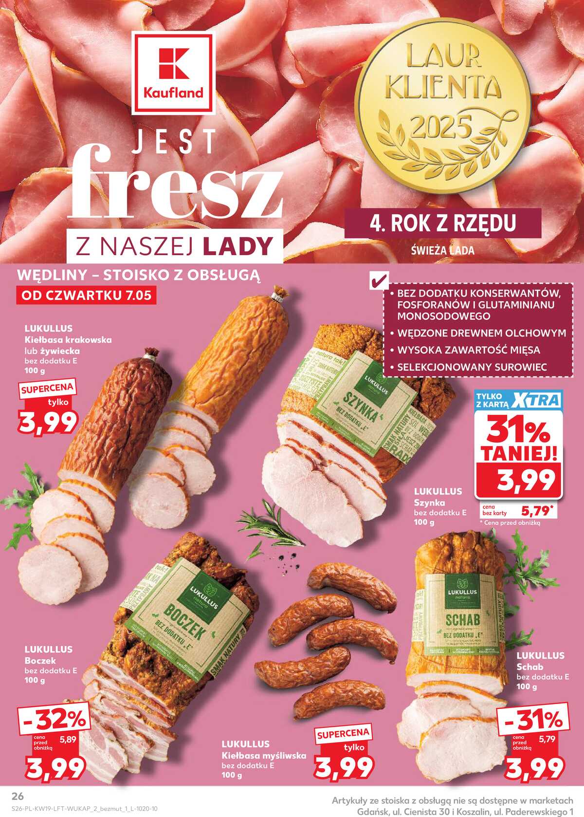 Leták Kaufland Polsko 7.5.-13.5.2026 - Noviny týdne strana 26
