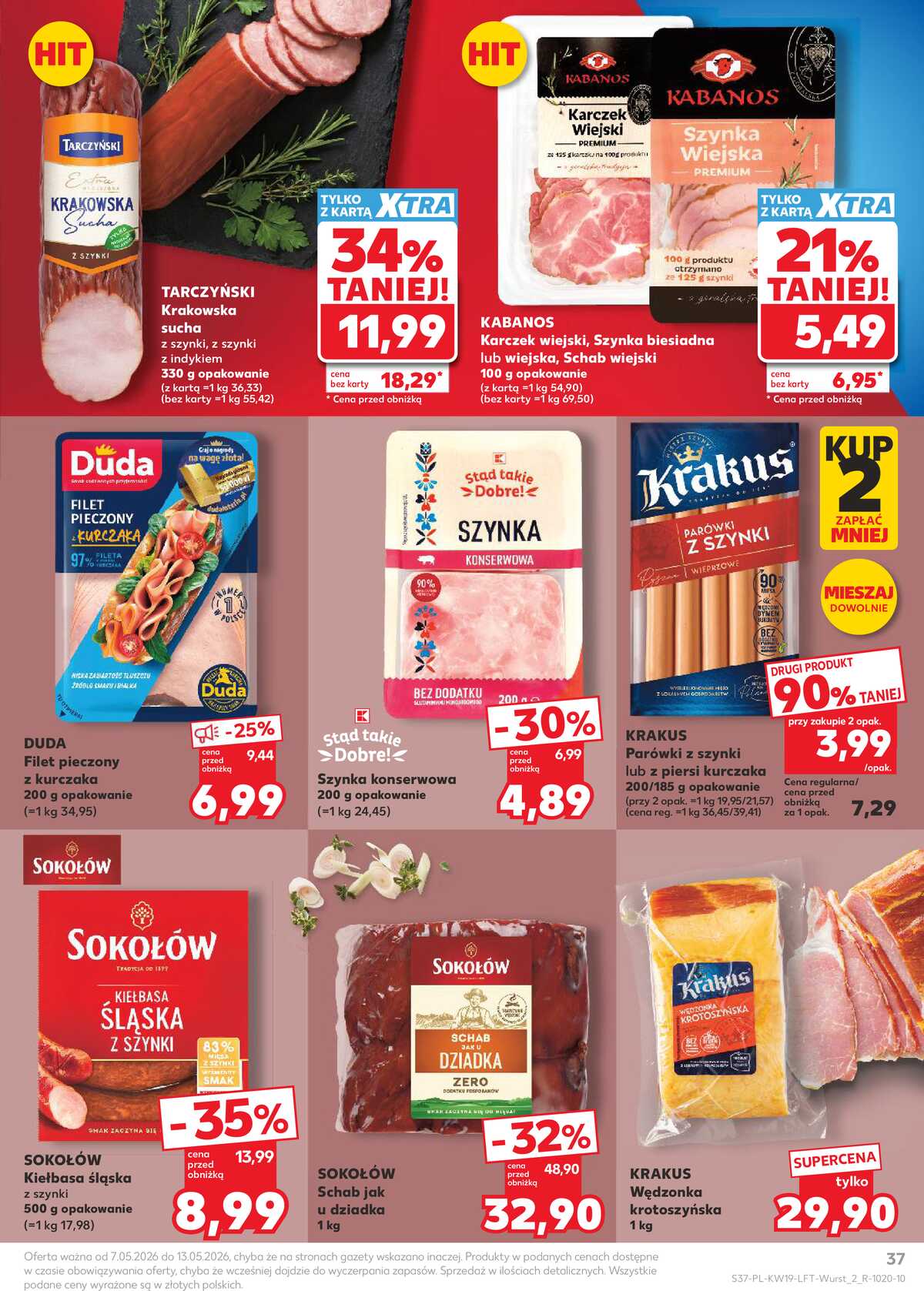 Leták Kaufland Polsko 7.5.-13.5.2026 - Noviny týdne strana 37