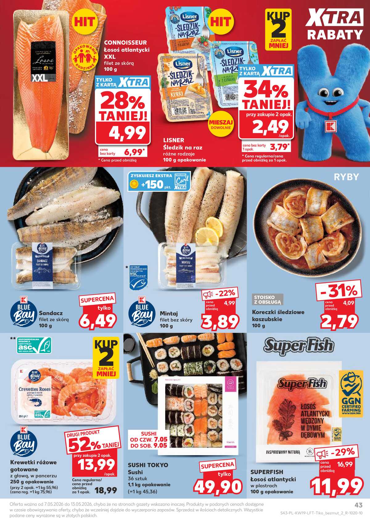Leták Kaufland Polsko 7.5.-13.5.2026 - Noviny týdne strana 43