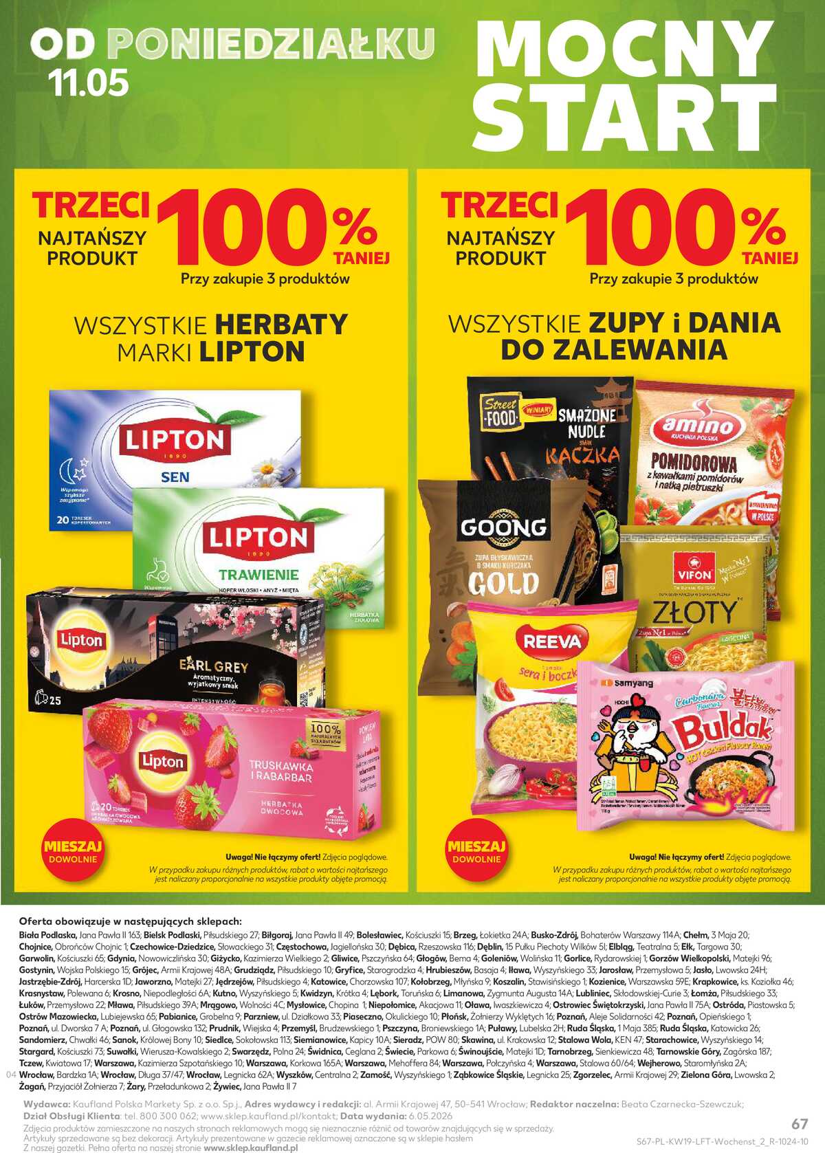 Leták Kaufland Polsko 7.5.-13.5.2026 - Noviny týdne strana 67