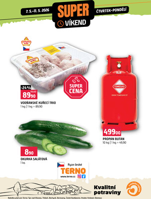 Terno Víkendová akce od 7.5. do 11.5.2026
