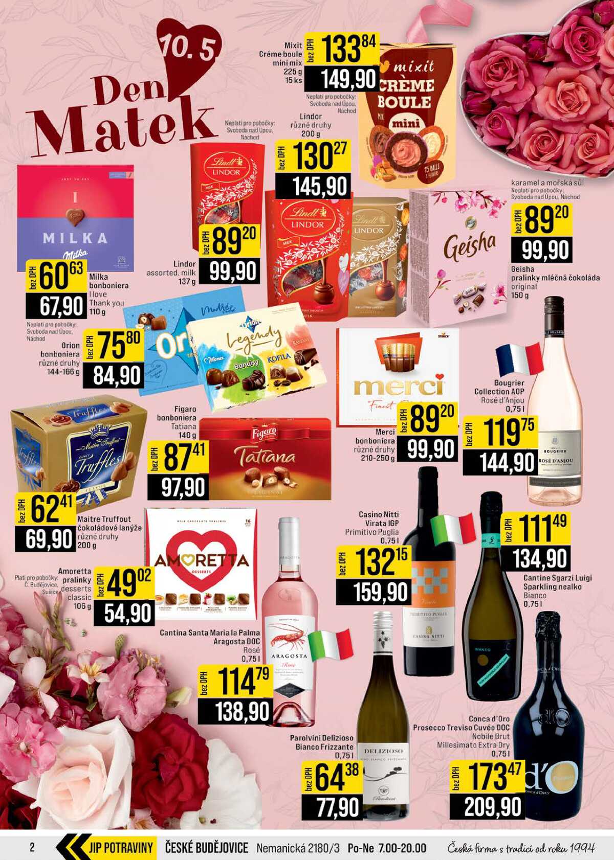 JIP Cash & Carry České Budějovice, Most, Náchod, Polička, Sušice a Svoboda nad Úpou od 6.5. do 12.5.2026 strana 2