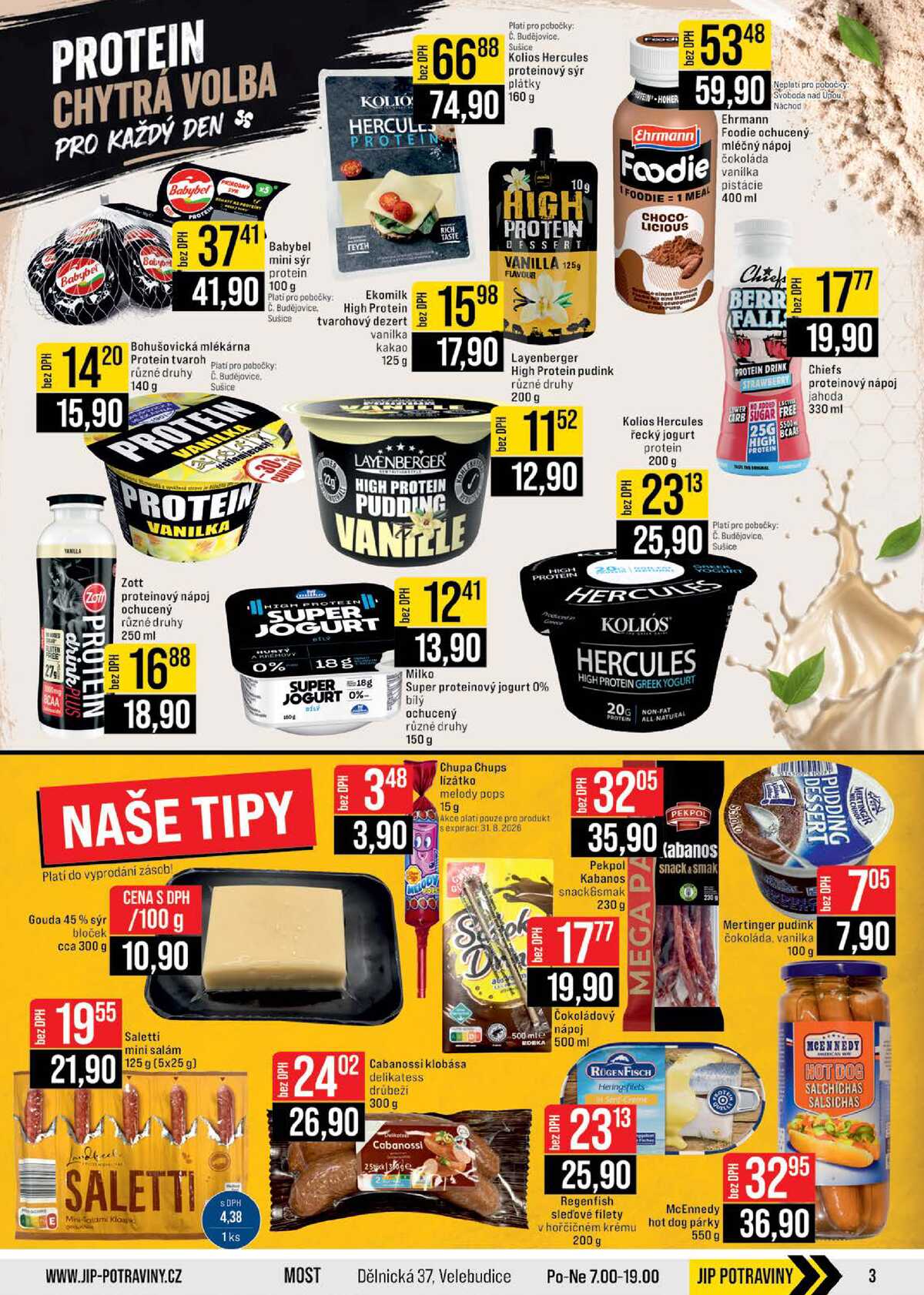 JIP Cash & Carry České Budějovice, Most, Náchod, Polička, Sušice a Svoboda nad Úpou od 6.5. do 12.5.2026 strana 3