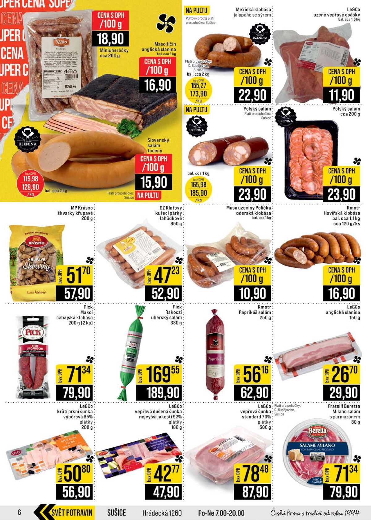 JIP Cash & Carry České Budějovice, Most, Náchod, Polička, Sušice a Svoboda nad Úpou od 6.5. do 12.5.2026 strana 6