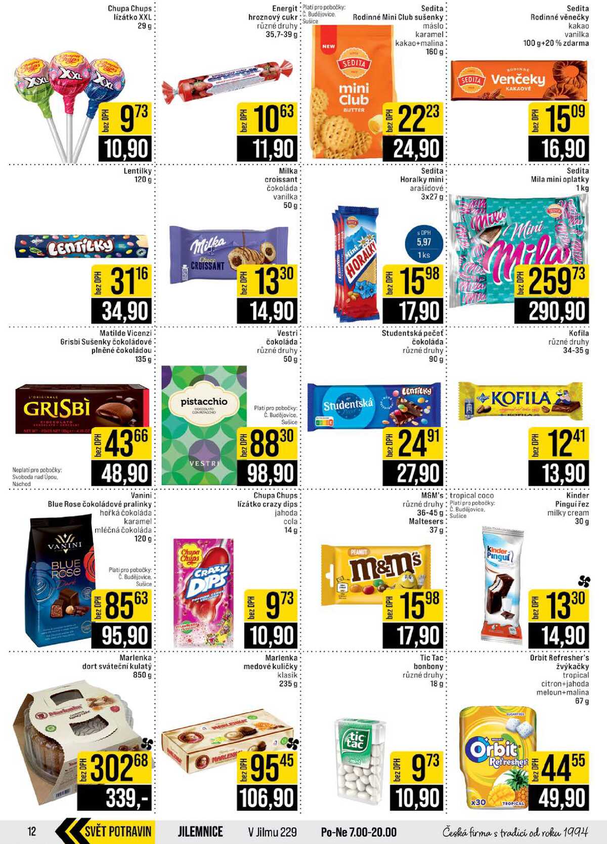 JIP Cash & Carry České Budějovice, Most, Náchod, Polička, Sušice a Svoboda nad Úpou od 6.5. do 12.5.2026 strana 12