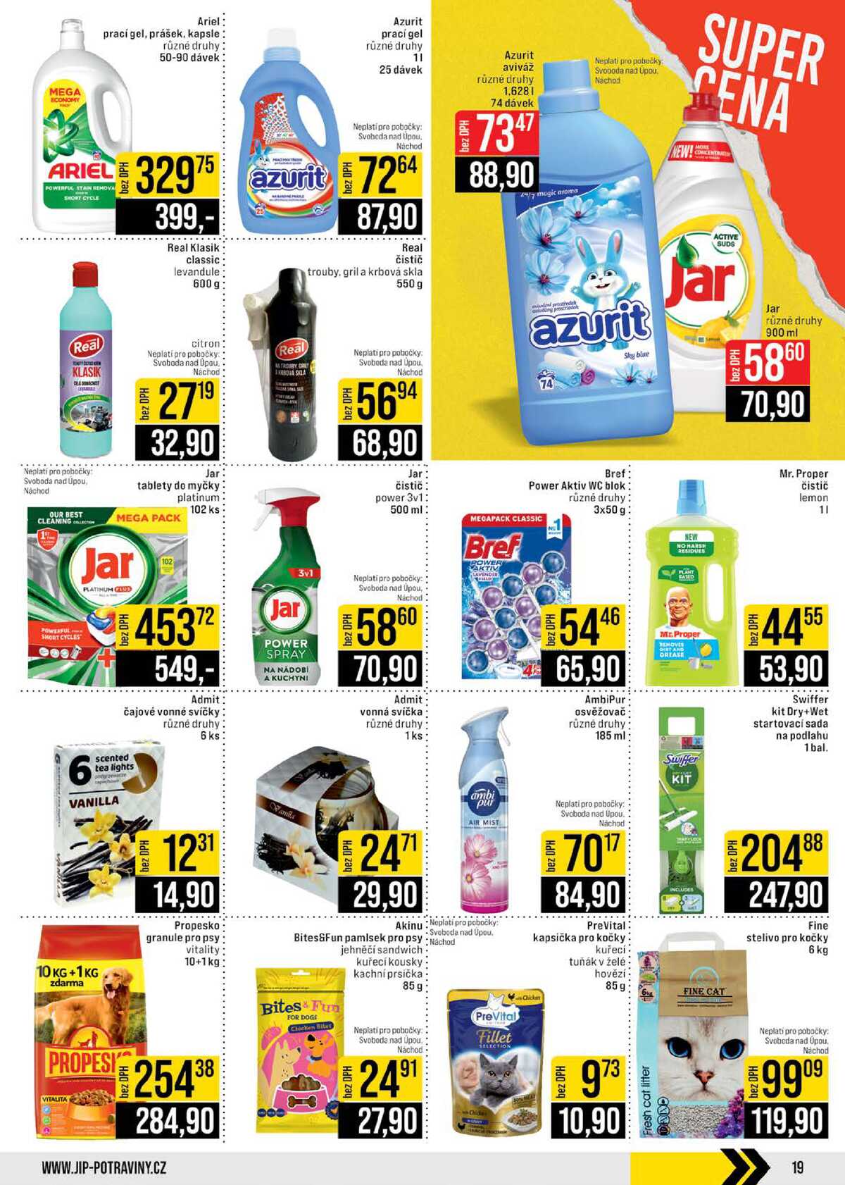 JIP Cash & Carry České Budějovice, Most, Náchod, Polička, Sušice a Svoboda nad Úpou od 6.5. do 12.5.2026 strana 19