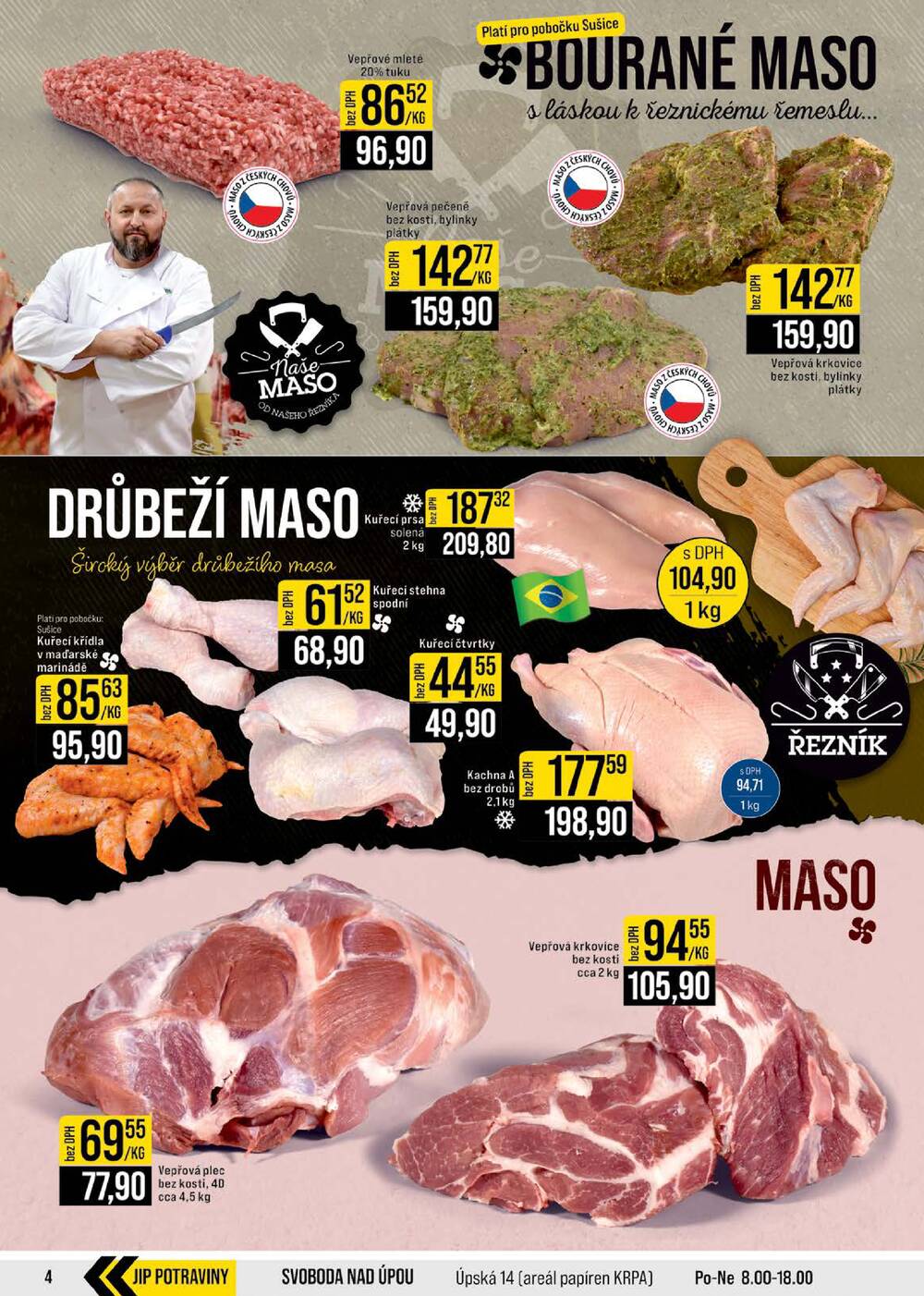 Leták JIP - JIP Cash & Carry České Budějovice, Most, Náchod, Polička, Sušice a Svoboda nad Úpou od 6.5. do 12.5.2026 - strana 4