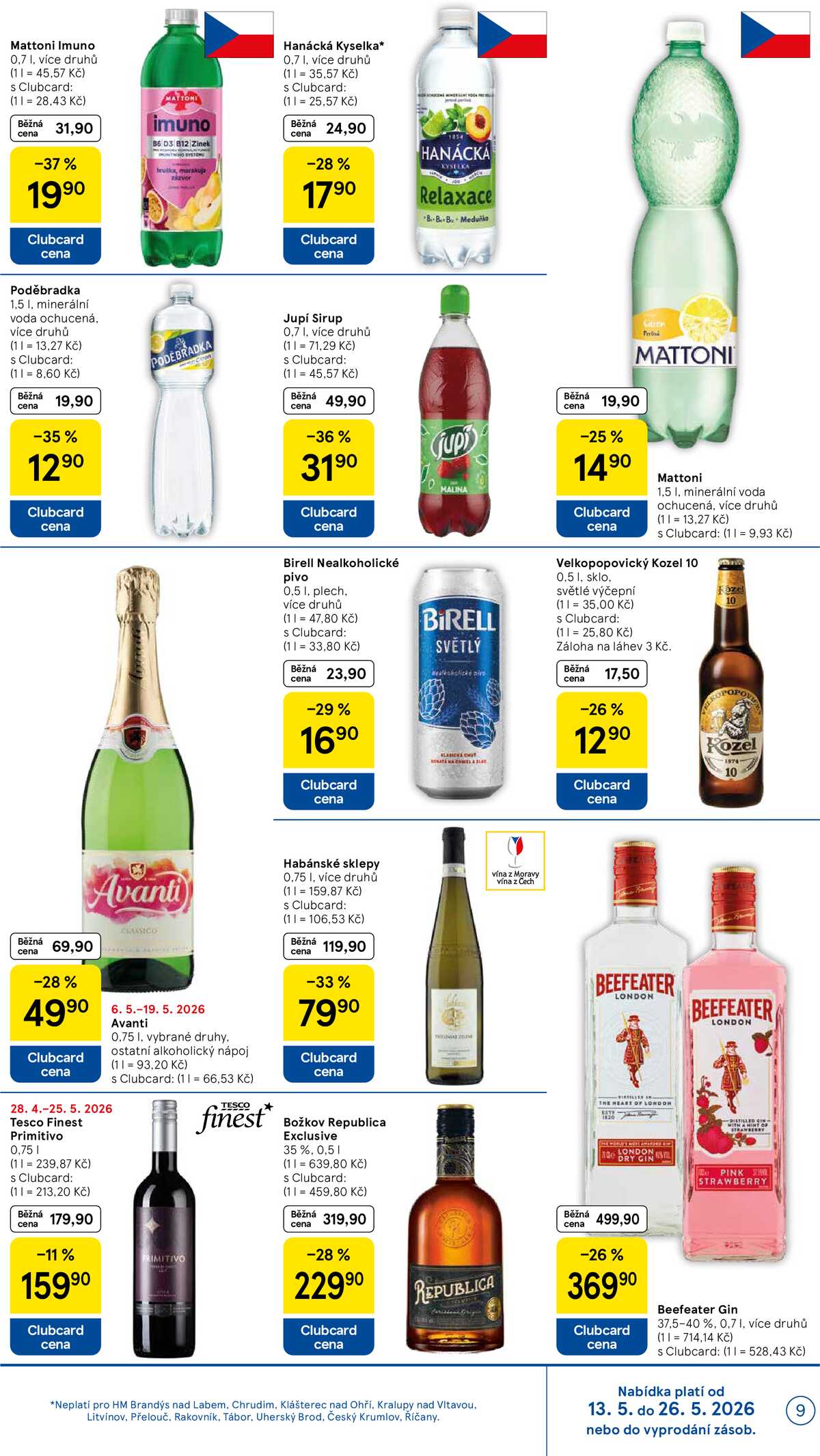 Tesco malé hypermarkety od 13.5. do 19.5.2026 strana 9