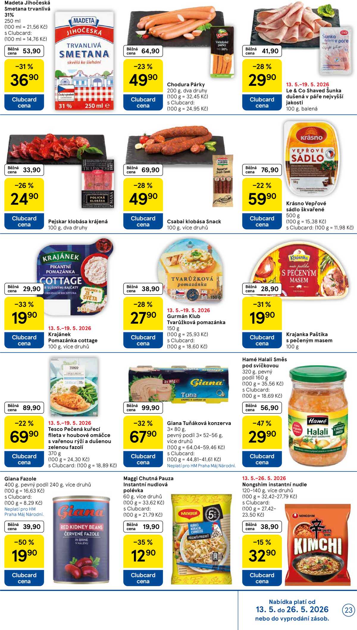 Tesco malé hypermarkety od 13.5. do 19.5.2026 strana 23