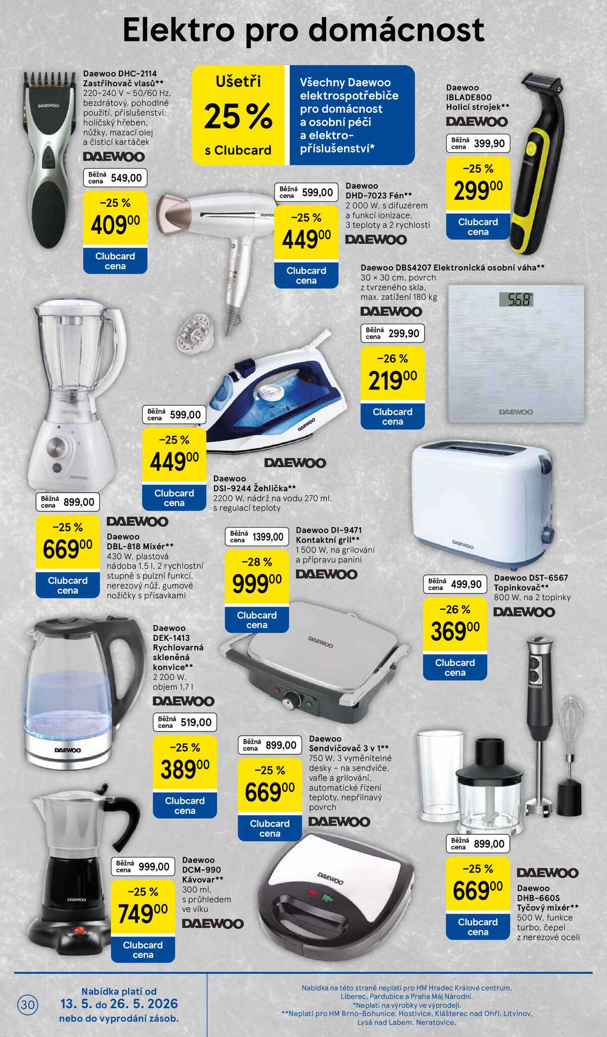 Tesco malé hypermarkety od 13.5. do 19.5.2026 strana 30