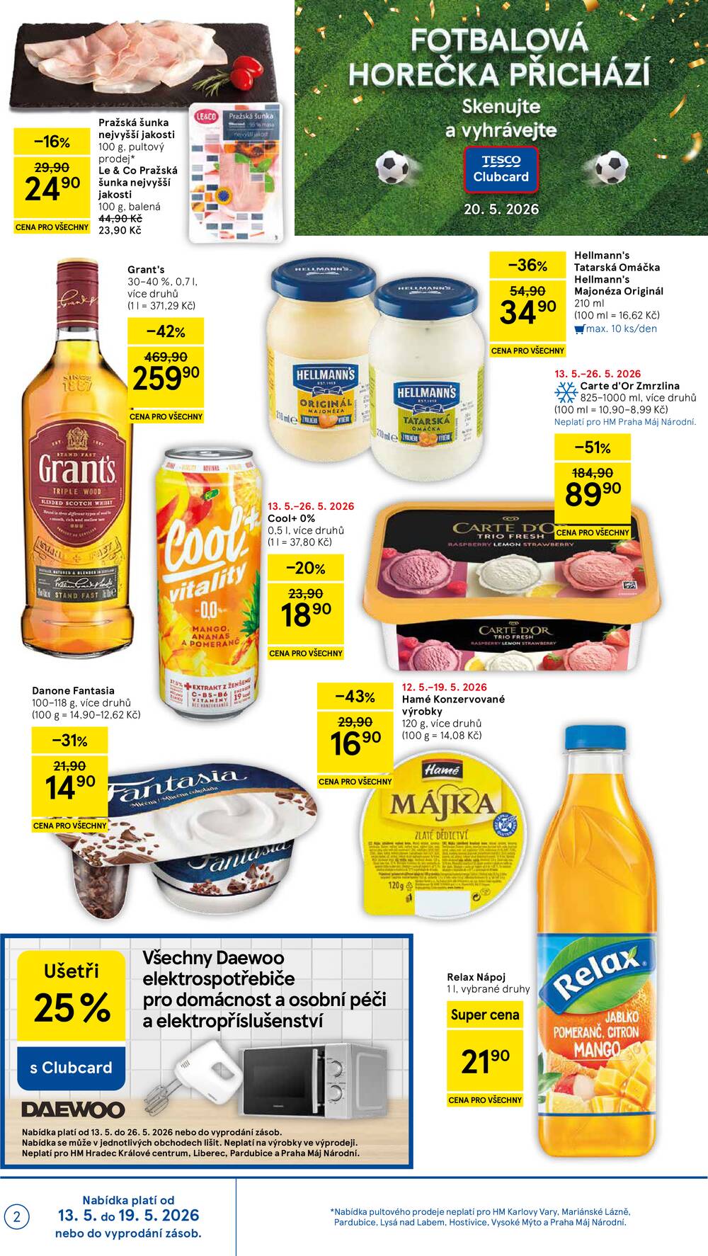 Tesco malé hypermarkety od 13.5. do 19.5.2026
