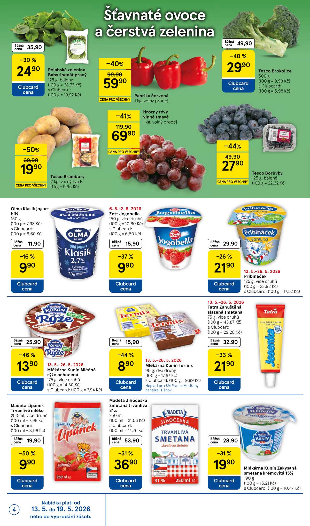 Tesco supermarkety od 13.5. do 19.5.2026 strana 4