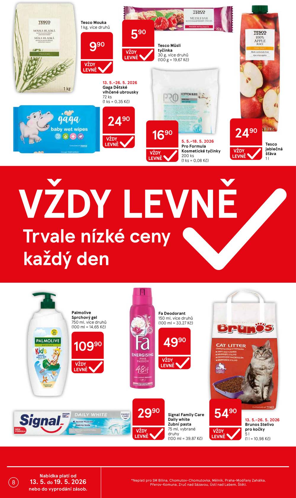 Tesco supermarkety od 13.5. do 19.5.2026