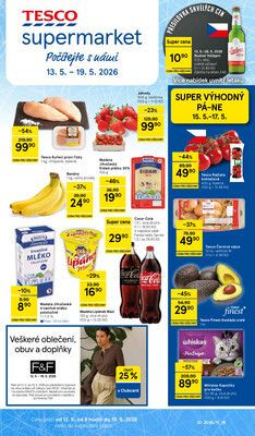 Tesco supermarkety od 13.5. do 19.5.2026
