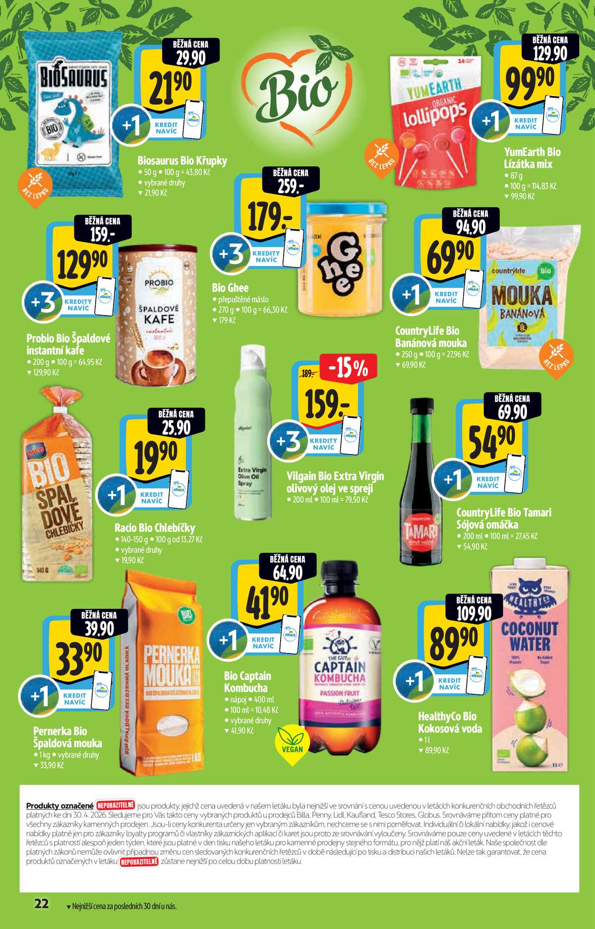 Albert  Hypermarket katalog Bio od 13.5. do 26.5.2026 strana 22