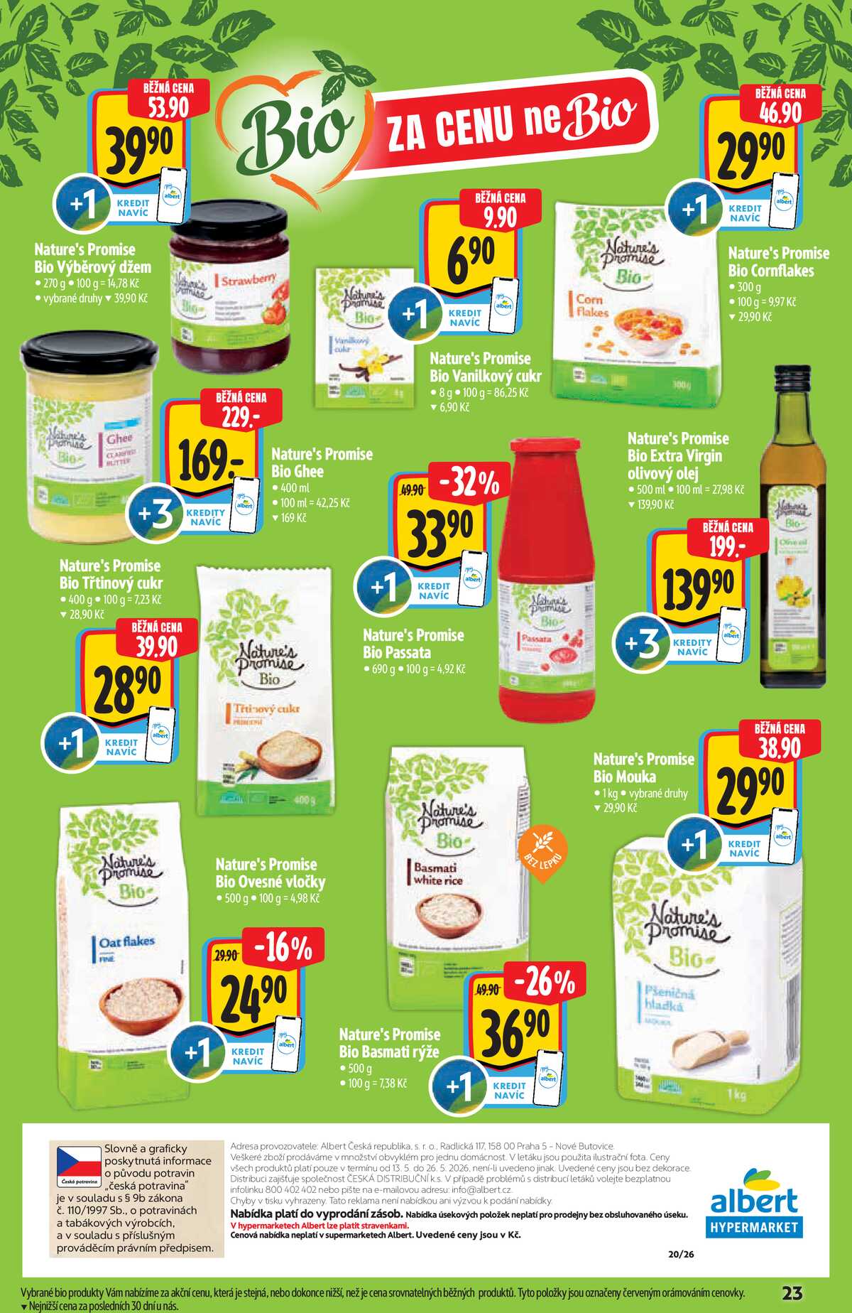 Albert  Hypermarket katalog Bio od 13.5. do 26.5.2026 strana 23