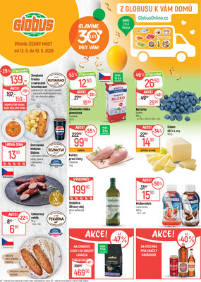 Akční leták Globus 13.5. - 19.5.2026 - Globus Praha - Centrum Černý Most