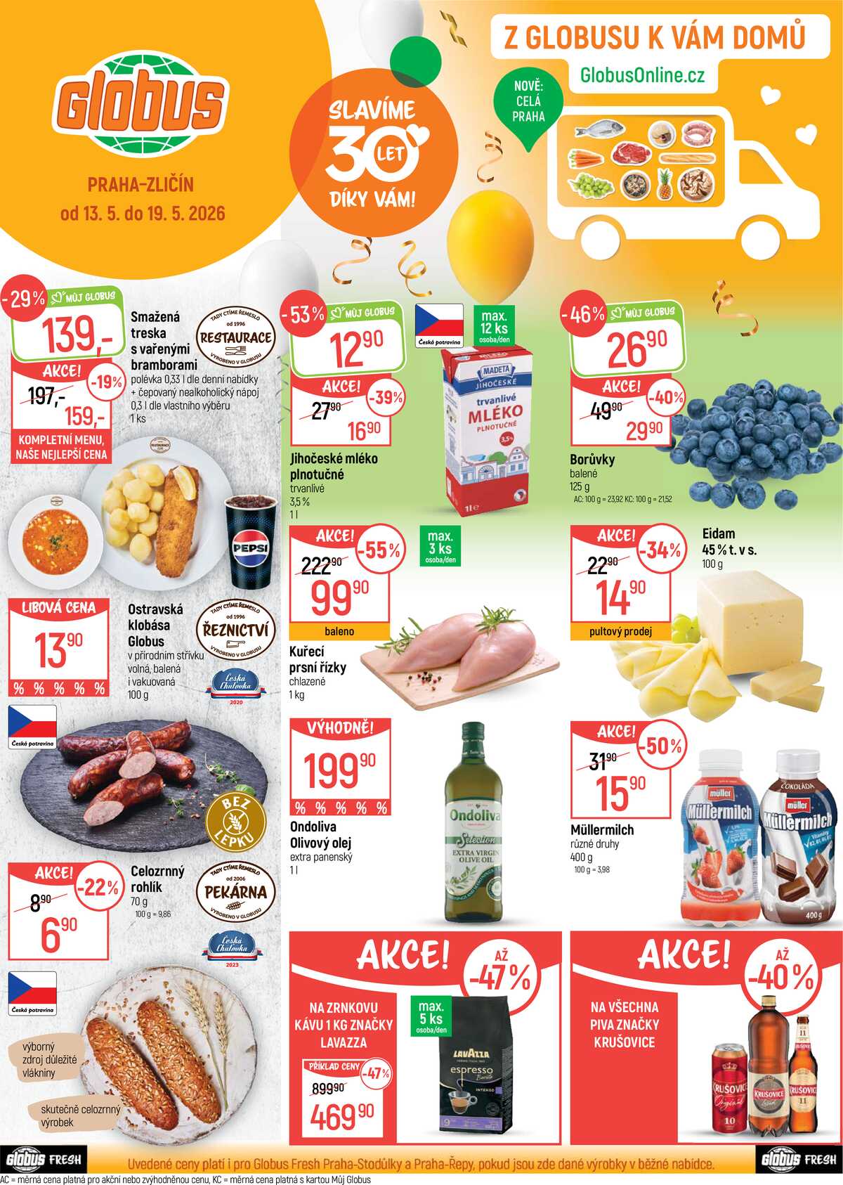 Akční leták Globus 13.5. - 19.5.2026 - Globus Praha - Zličín strana 1